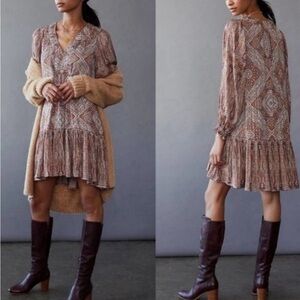 NWOT Anthropologie Sabia Flounced Tunic Dress